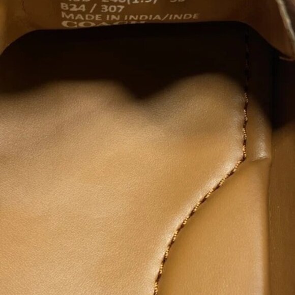 NEW COACH Women's Mona Driver Size 7.5 Signature Jacquard Cushioned Slip-On Flat - Picture 5 of 9